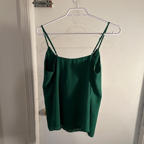 Socialite Forest Green Lace Cami Top - Picture 4 of 4